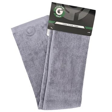 Stinger Golf Cotton Tri-Fold Towel 16"x24" Grey
