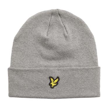 Lyle & Scott Gents Merino Beanie  Mid Grey Marl T28