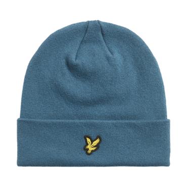 Lyle & Scott Gents Merino Beanie  Power Blue X542