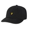 Lyle & Scott Gents Washed Cap  Jet Black Z865