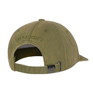 Lyle & Scott Gents Washed Cap  Bright Olive Y127