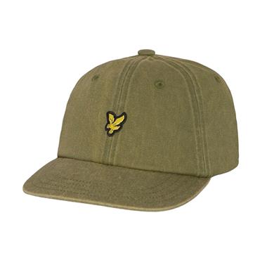 Lyle & Scott Gents Washed Cap  Bright Olive Y127