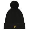 Lyle & Scott Gents Bobble Hat  Jet Black Z865