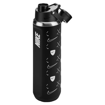 Nike Recharge Steel Chug Bottle 24oz  Black 091