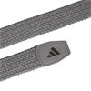 adidas Gents Braided Stretch Belt Medium/Large Grey 3