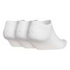adidas Gents Perf 3 Pk No Show Ankle Socks 8.5 -11 White