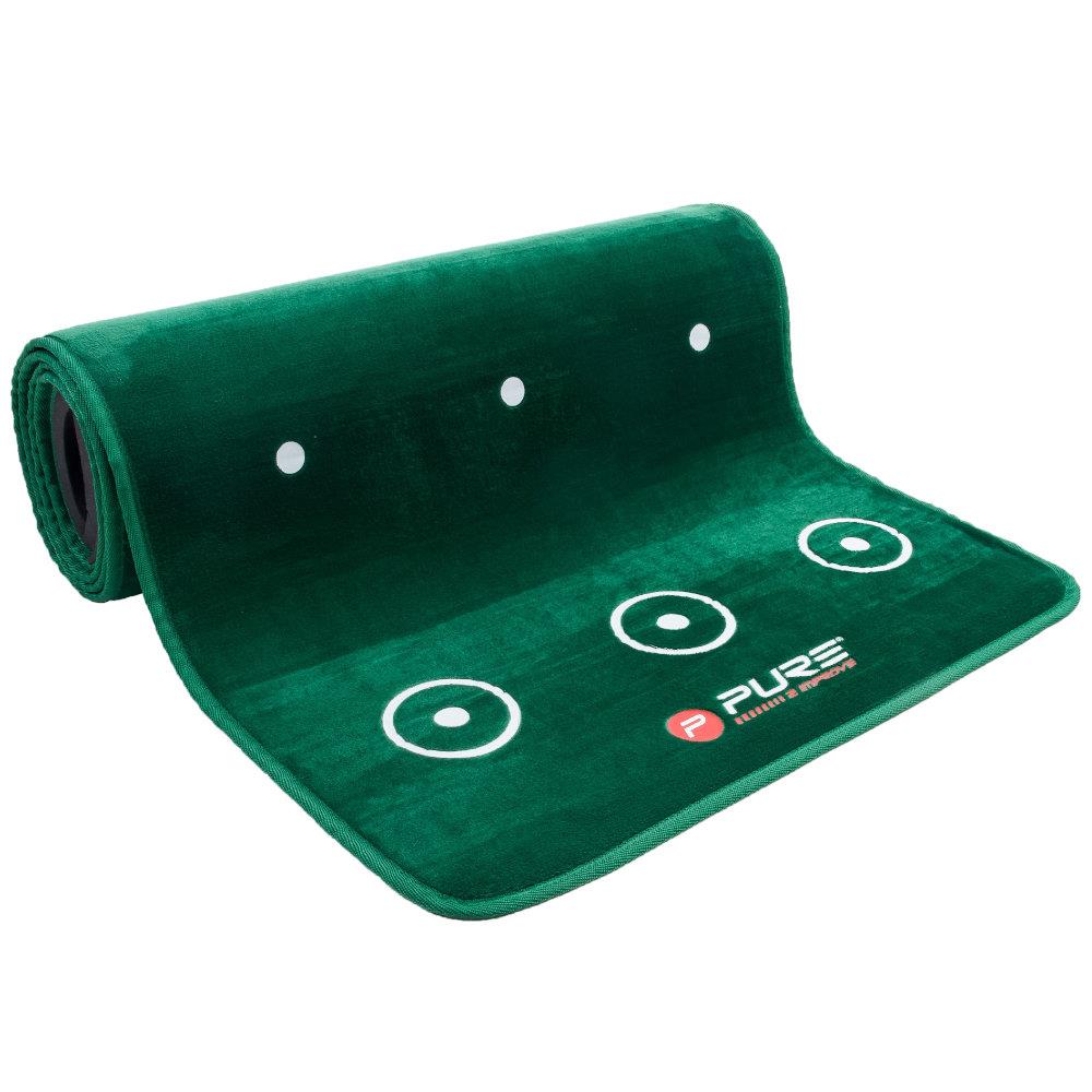 Pure 2 Improve Putting Mat With Broom 0.7x3.35m ONE Irish Golf Store