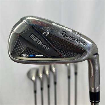 TaylorMade SIM2 Max 5-SW KBS Max Regular Steel Irons Gents RH