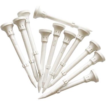 Lignum Tee PlasticTees White 72mm (2.3/4") 12-Pack  72 mm