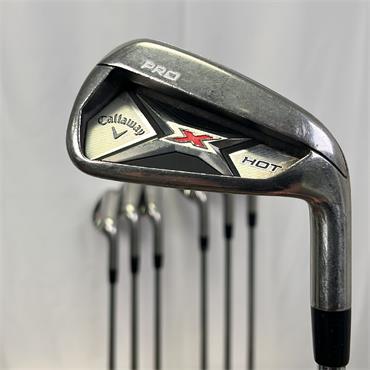 Callaway X Hot Pro 4-PW Stiff Steel Irons Gents RH