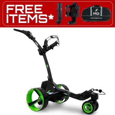 MGI Zip X5 Cart w/Standard Lithium Battery  Black - Green