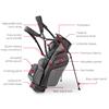 Motocaddy Eliteflex Stand Bag  Charcoal - Black