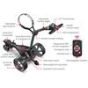 Motocaddy M7 25  Remote GPS Cart w/Ultra Lithium B  Graphite