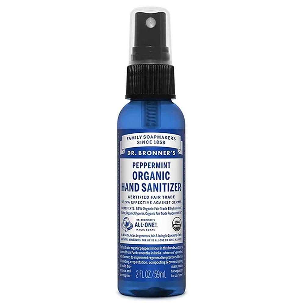 Dr Bronner Organic Hand Sanitizer 59ml Peppermint Irish Golf Store