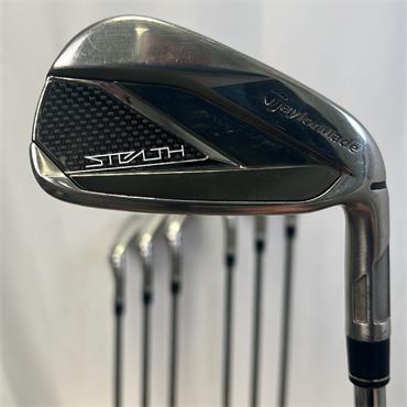 TaylorMade Stealth 4-PW +1" KBS Steel Stiff Irons Gents RH
