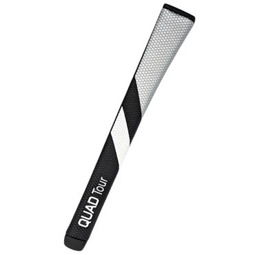 Garsen QUAD Tour Pistol Non Taper Grip  Black - White - Silver