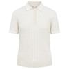 Rohnisch Ladies Classic Cable Polo Shirt Oatmeal