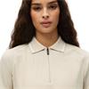 Rohnisch Ladies Rib Polo Shirt Oatmeal