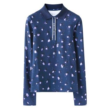 Rohnisch Ladies Warm Team Polo Shirt Purple Mountain Bloom