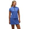 Zero Restriction Ladies Chole Cap Sleeve Zip Mock Neptune