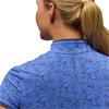 Zero Restriction Ladies Chole Cap Sleeve Zip Mock Neptune