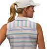 Zero Restriction Ladies Summer Sleeveless Polo Shirt Multi Stripe
