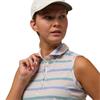 Zero Restriction Ladies Summer Sleeveless Polo Shirt Multi Stripe
