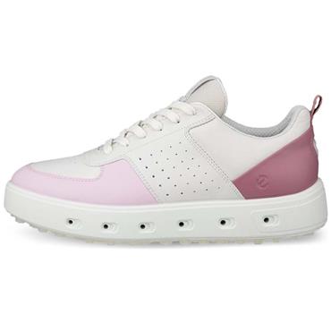 Ecco Ladies Golf Street 720 Shoes White - Pink (61596)