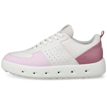 Ecco Ladies Golf Street 720 Shoes White - Blush - Blossom Rose (61597)