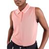 Rohnisch Ladies Mildred Sleeveless Polo Shirt Rose