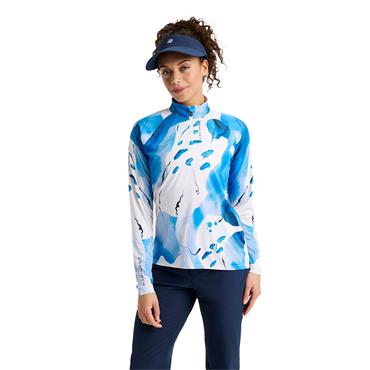 Rohnisch Ladies Addy Long Sleeve Shirt Blue Aquarelle