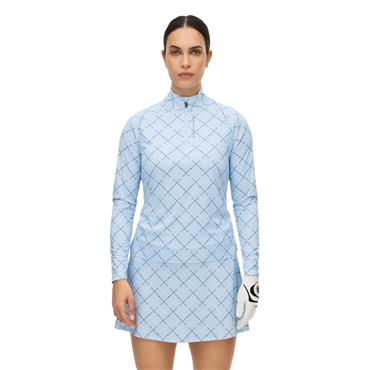 Rohnisch Ladies Addy Long Sleeve Shirt Micro R Check Skyway