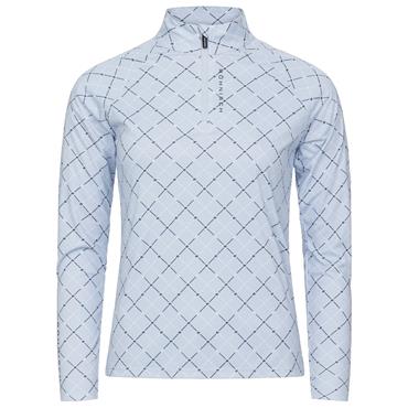Rohnisch Ladies Addy Long Sleeve Shirt Micro R Check Skyway