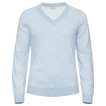 Rohnisch Ladies Adele Knitted Sweater R Check Skyway