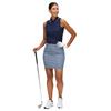 Rohnisch Ladies Chie Comfort Skort 19.5" Mini R Check Skyway
