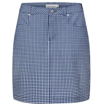 Rohnisch Ladies Chie Comfort Skort 19.5" Mini R Check Skyway