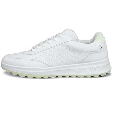 Ecco Ladies Golf Street Vibe Shoes White - Lime