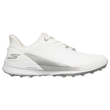 Skechers Ladies Slip-ins Waterproof: Pure Spikeless Shoes White - Silver