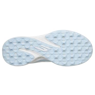 Skechers Ladies Slip-ins Waterproof: Pure Spikeless Shoes White - Light Blue