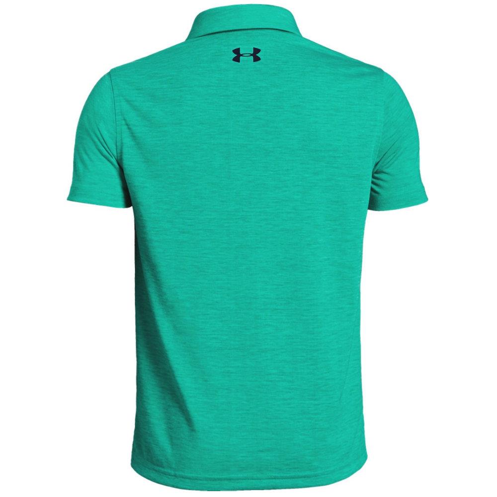 Under Armour Junior Boys Engineered Polo Shirt Green Golf Store