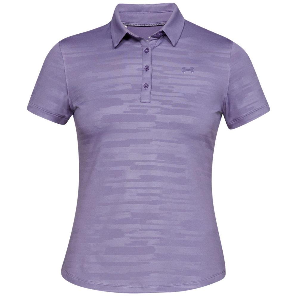 Under Armour Ladies Zinger Novelty Polo Shirt Purple Golf Store