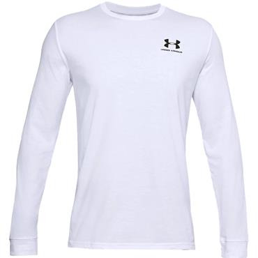 Under Armour Gents Sportstyle Left Chest Long Sleeve White (100)