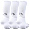 Under Armour Gents HeatGear® Crew 3-Pair Socks White (100)