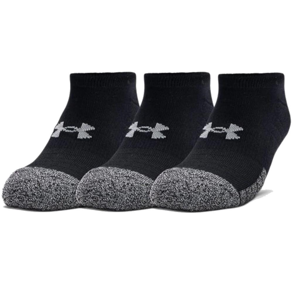 Under Armour HeatGear No Show Socks 3Pack Black
