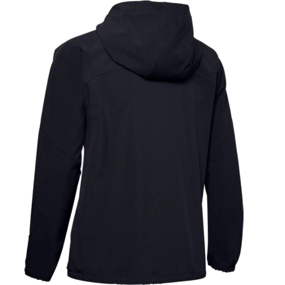 Under Armour Ladies Woven Hooded Jacket Black 001 Golf Store
