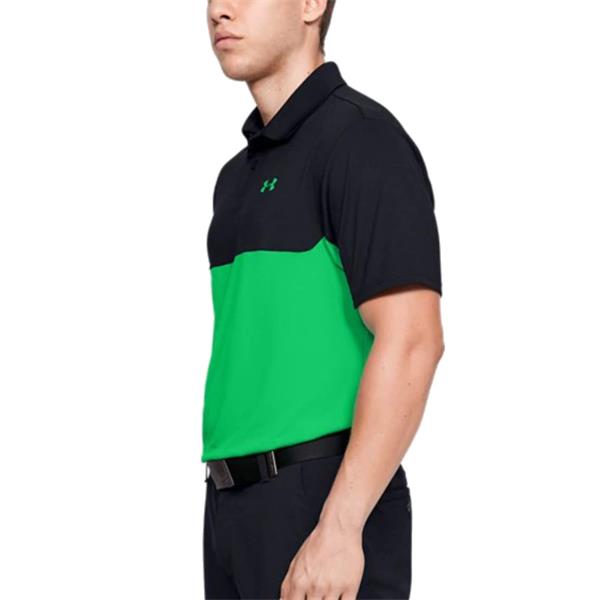Under Armour Gents Performance 2.0 Polo Black - Green | Golf Store