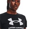 Under Armour Ladies Rival Logo T-Shirt Black (001)
