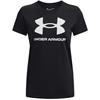 Under Armour Ladies Rival Logo T-Shirt Black (001)