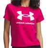 Under Armour Ladies Rival Logo T-Shirt  Shaded Fuchsia (681)