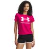 Under Armour Ladies Rival Logo T-Shirt  Shaded Fuchsia (681)